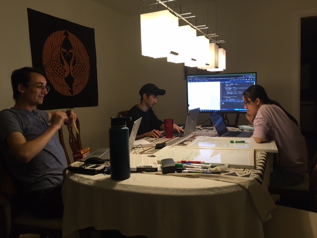 Teamwork late into the night